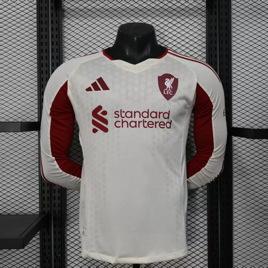 Player Version 25-26 Liverpool Away Long Sleeve Jersey