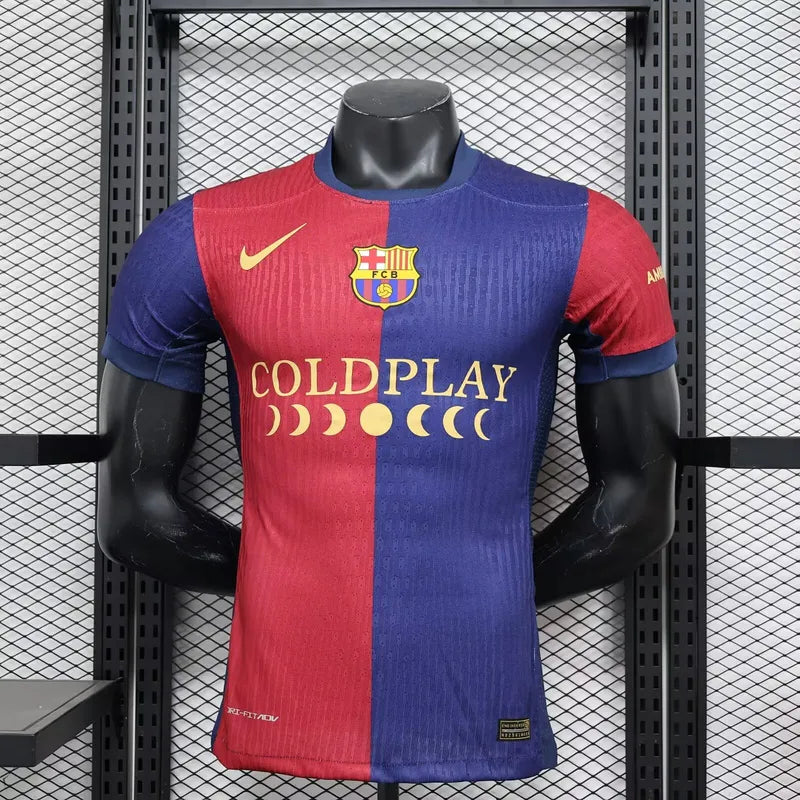 24-25 Barcelona Home COLDPLAY Player Edition Shirt Football Jersey
