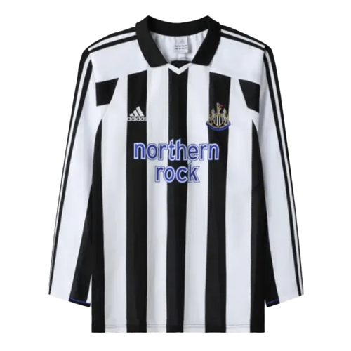 Newcastle United Retro Long Sleeve Jersey Home 2003-04