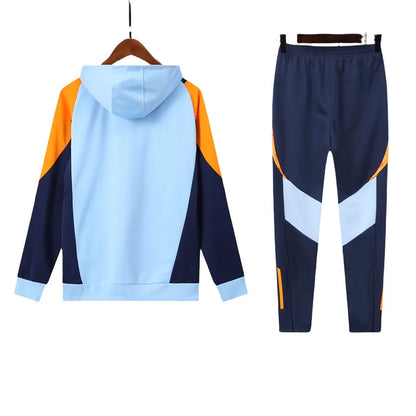 Adidas Real Madrid 2024-25 Hooded Training Tracksuit Kits