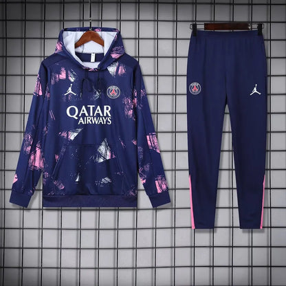 Jordan PSG 2024-25 Hooded Purple Training Tracksuit Kits