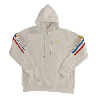 Colombia Nation 2024 100th Anniversary White Hoodie Jacket