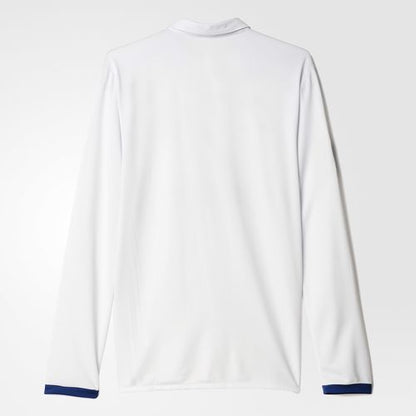 Adidas Real Madrid Retro Long Sleeve Home Jersey White 2016-17