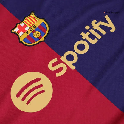 2024-25 LAMINE YAMAL #19 Barcelona Soccer Jersey Home Custom Shirt