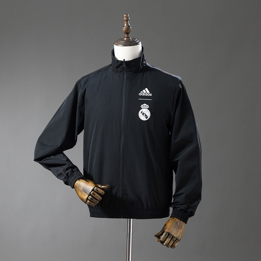 Real Madrid Reversible Jacket Windbreaker - Black&Black Dragon