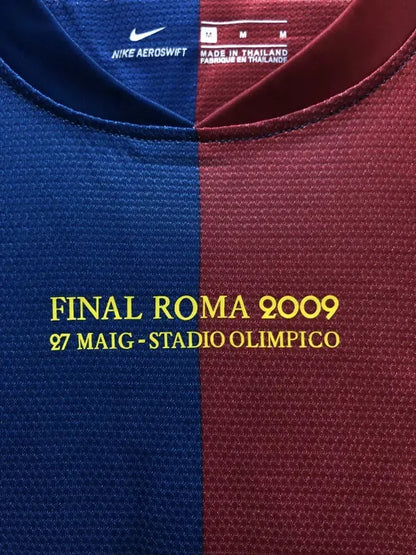 Barcelona Messi #10 UCL Final Retro Long Sleeve Home 2008-09