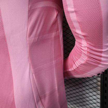 Inter Miami CF Home Pink Soccer Jersey Player Version Shirt Long sleeve 2025-26