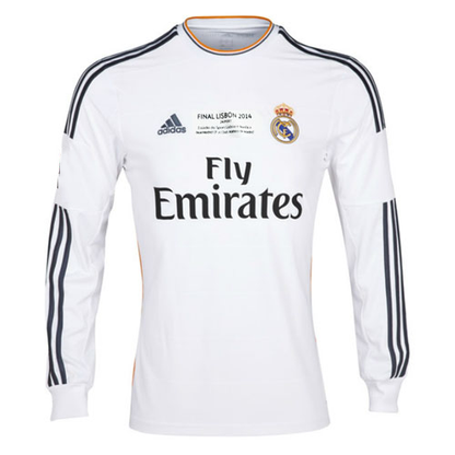 Real Madrid Retro Jersey Home Long Sleeve 2013-14