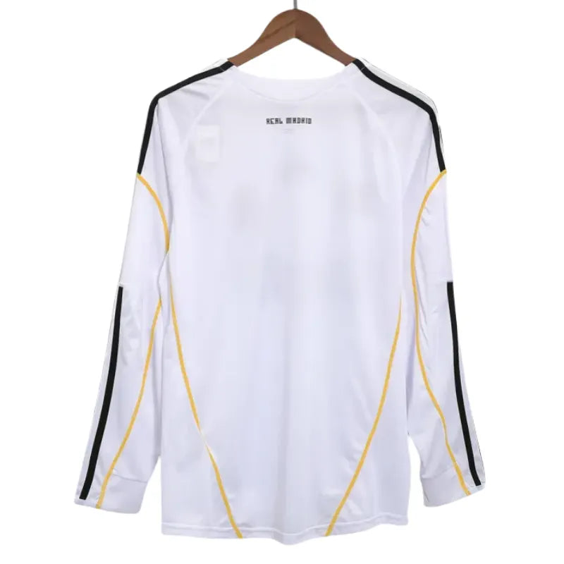Real Madrid Retro Home Shirt Long Sleeve Jersey 2009-10