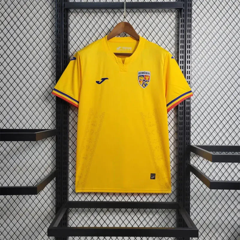 Romania Nation Home Soccer Jersey Replica 2024 EURO 2024