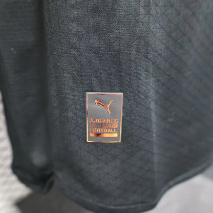 Player Version 25-26 Manchester City Away Long Sleeve Black Jersey