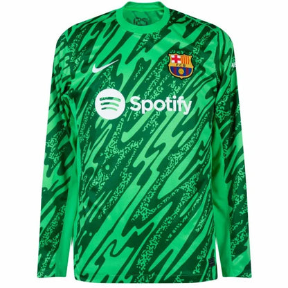 Barcelona GK Ter Stegen 1 Shirt (Green) 2024-2025 (Official Printing) Size S-XXL