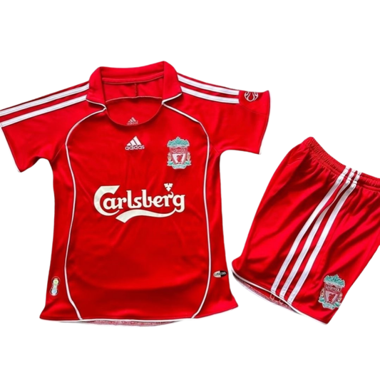 Retro Liverpool Home Football Shirt Kids 2006/2007