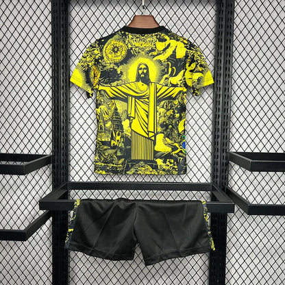 2024 Brazil Christ the Redeemer Special Kids Kit Shirt Football