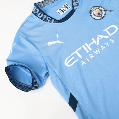Kids Manchester City Home Jersey Kit Youth Apparels 2024/25