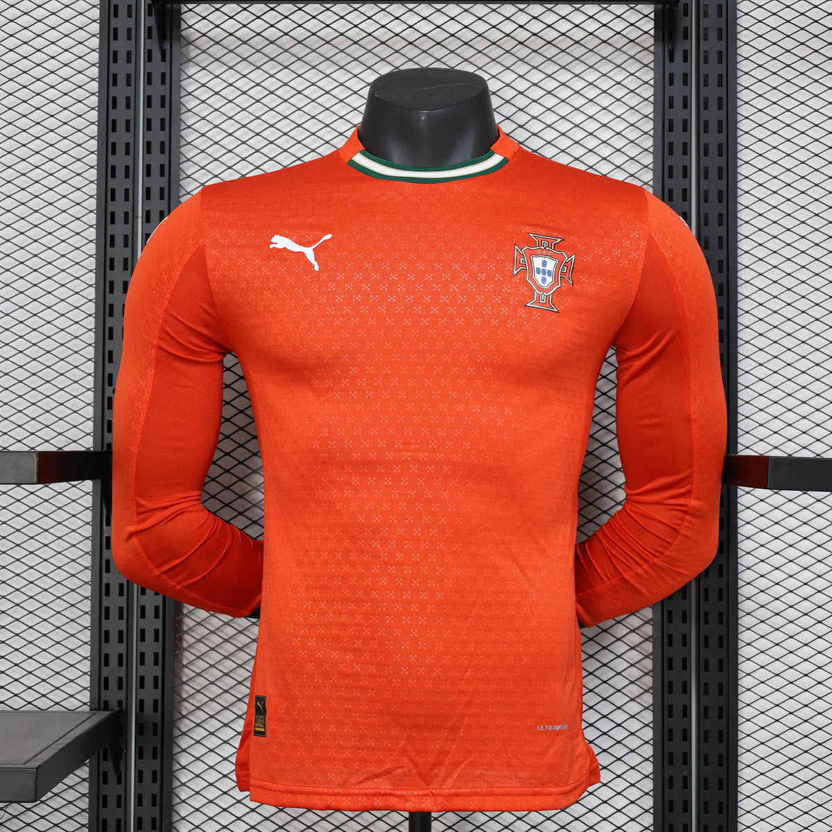 Authentic Puma Soccer Jersey Portugal Home Shirt Long Sleeve 2025