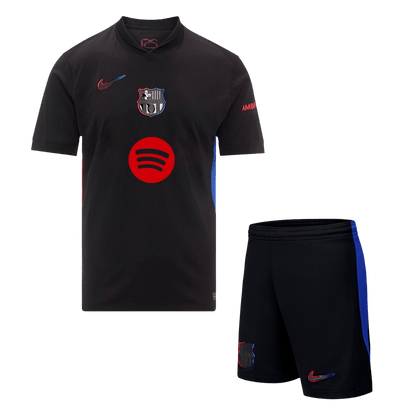 Barcelona Away Soccer Uniform Kits 2024-25 - Spotify Logo Without Text