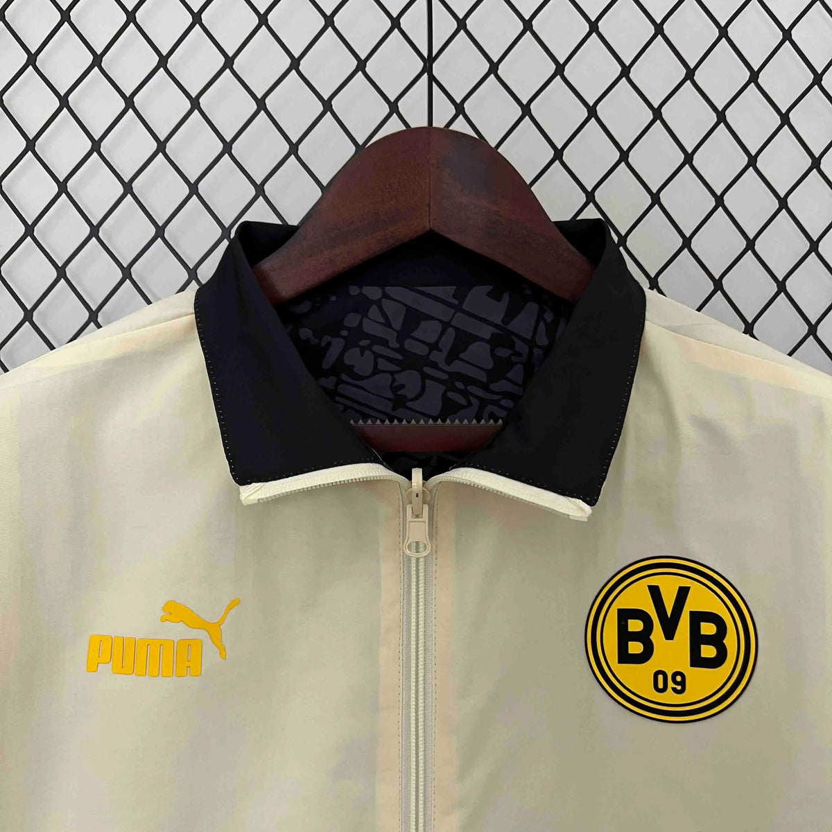 2024 Dortmund Trench Coat Reversible Windbreaker Double-Sides Jacket Sport