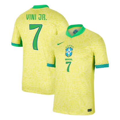 2024 Nation Brazil Home Jersey RODRYGO #10 VINI JR. #7 Copa America