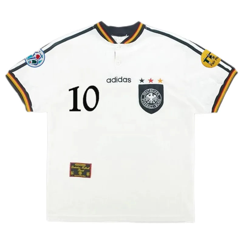 Germany 1996 Retro Jersey Home Euro Cup