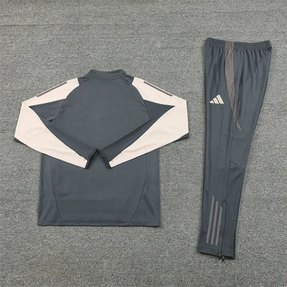 Real Madrid Zipper Sweatshirt Kit(Top+Pants) 2024-25