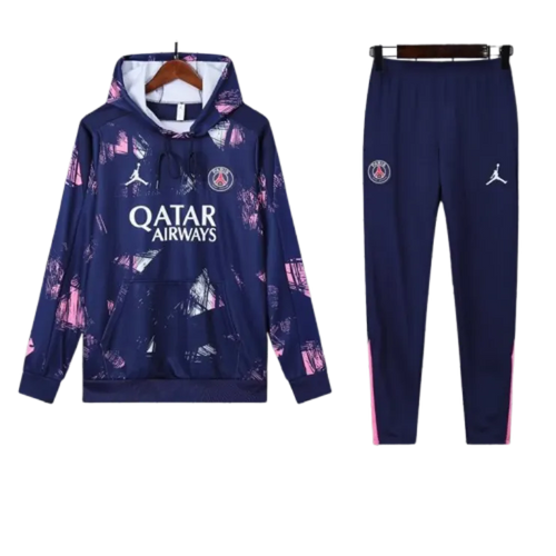 Jordan PSG 2024-25 Hooded Purple Training Tracksuit Kits