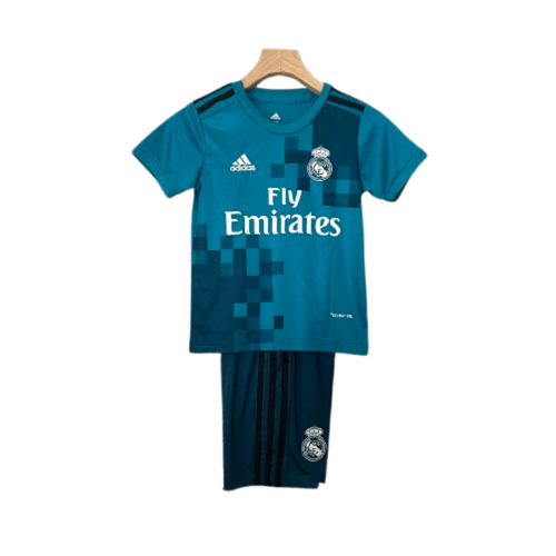 Real Madrid 17-18 Third Away Retro Kids Kit Soccer Jersey