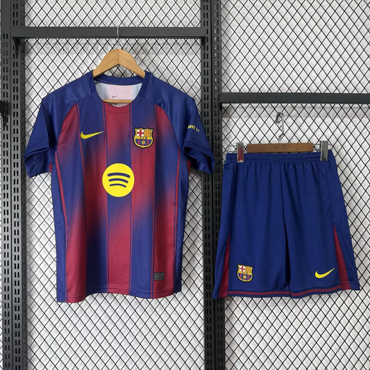 25-26 Kids Barcelona Home Jersey