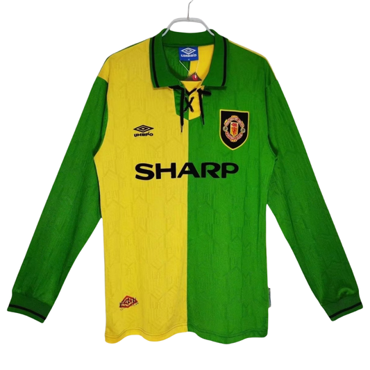 Manchester United Retro Long Sleeve Jersey Away Shirt 1992-94