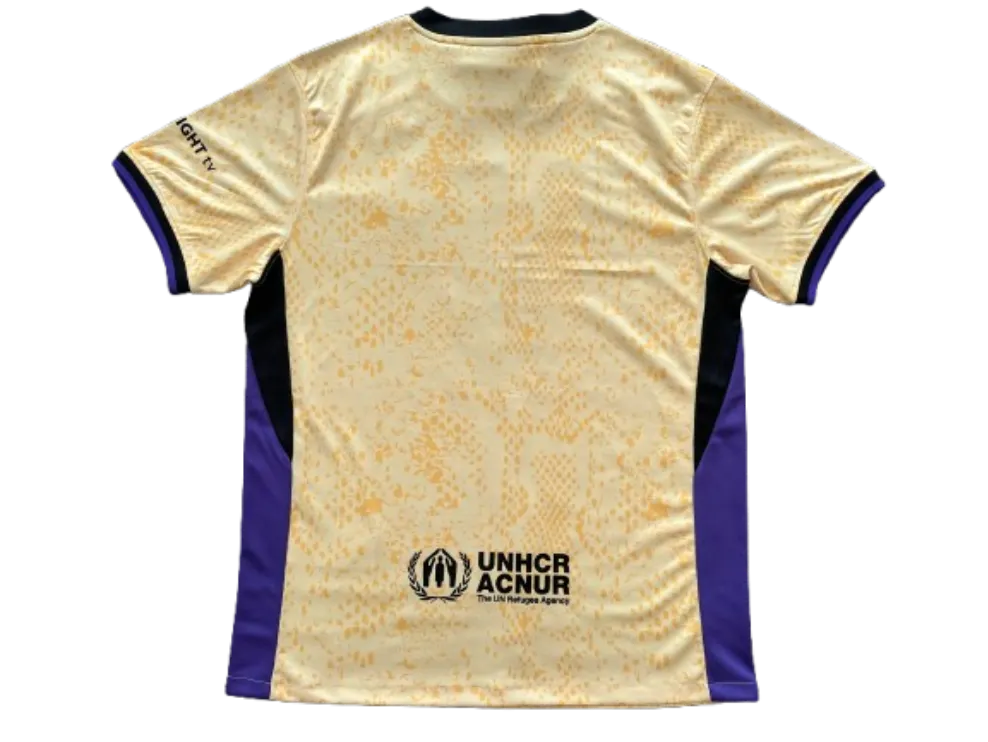 Barcelona 25-26 Away Yellow Soccer Jersey