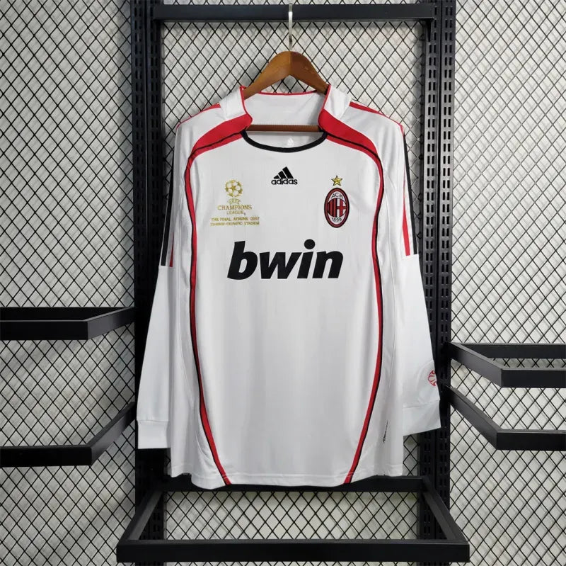 06-07 AC Milan UCL Final Retro Jersey Away Long Sleeve