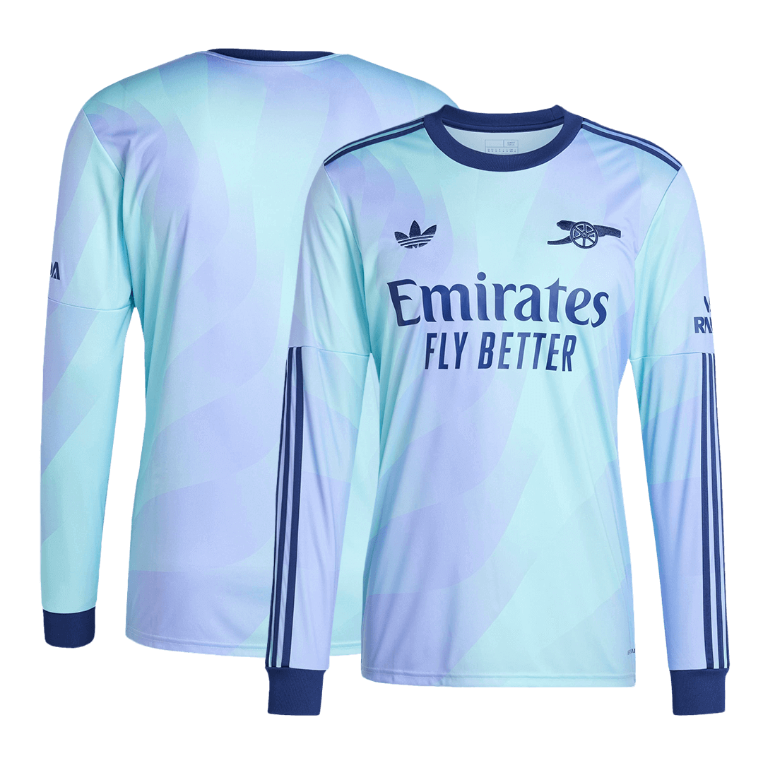 Arsenal Long Sleeve Jersey Third Away Football Shirt 2024-25