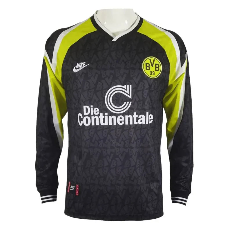 Borussia Dortmund 1995/96 Retro Away Long Sleeve Jersey