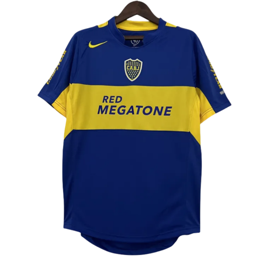 Boca Juniors Nike Men Home Soccer Shirt Retro Jersey 2004-2005
