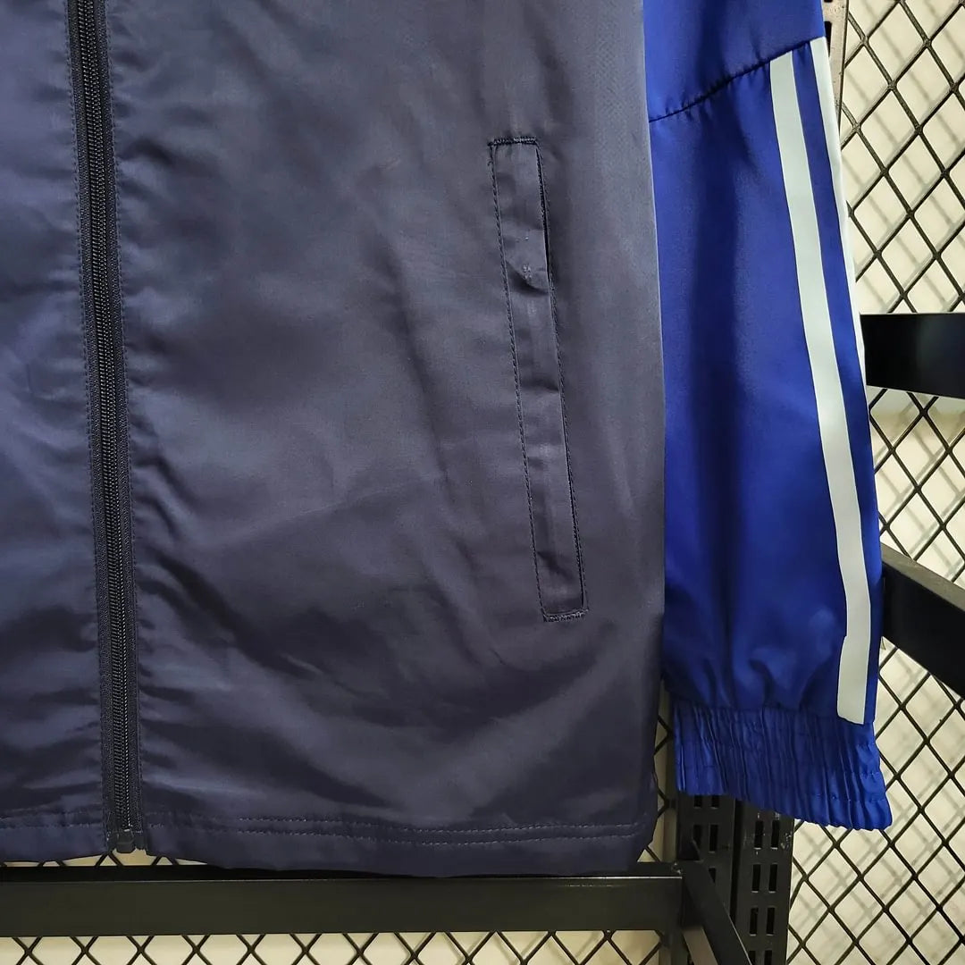 2023/2024 Manchester United Trench Coat Blue Football Jersey
