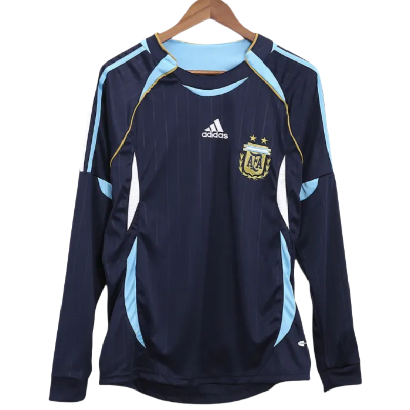 Retro Argentina 2006 Away Long Sleeve Jersey