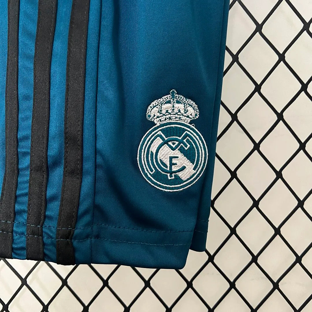 Real Madrid 17-18 Third Away Retro Kids Kit Soccer Jersey