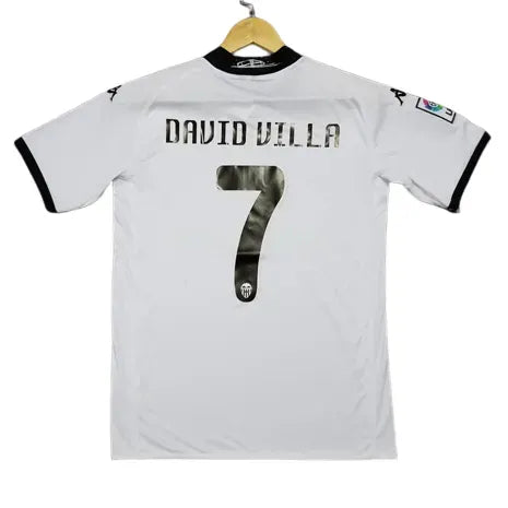 Valencia 2009/10 VICENTE #14 DAVID VILLA #7 Retro Jersey Home