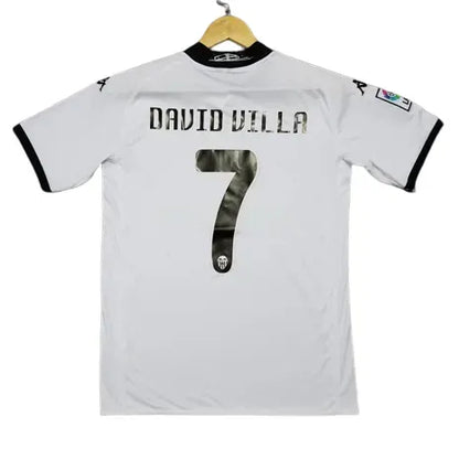 Valencia 2009/10 VICENTE #14 DAVID VILLA #7 Retro Jersey Home