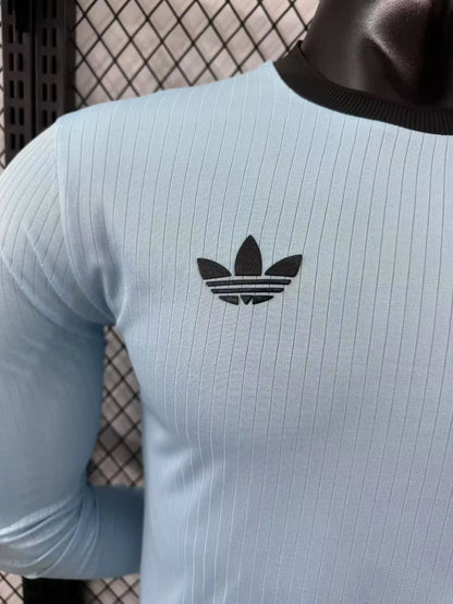 Player Version 2025 Germany Blue 125Th Anniversary Long Sleeve Jersey