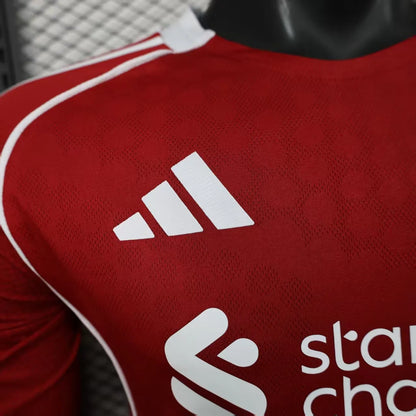 Player Version 25-26 LIverpool Home Long Sleeve Jersey