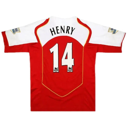 04-05 Arsenal Henry #14 FABREGAS #15 Pires #7 Bergkamp #10 Retro Jersey Home Replica