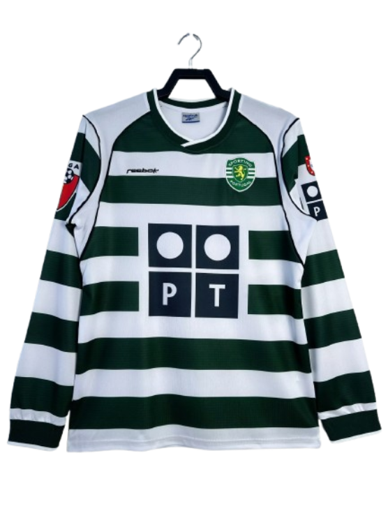 Sporting Lisbon Retro Home Long sleeve Jersey 2003-04