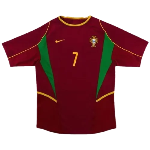 Portugal World Cup 2002 Retro Jersey Home