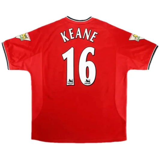 KEANE #16 Manchester United Retro Jersey Home Shirt 2000-02