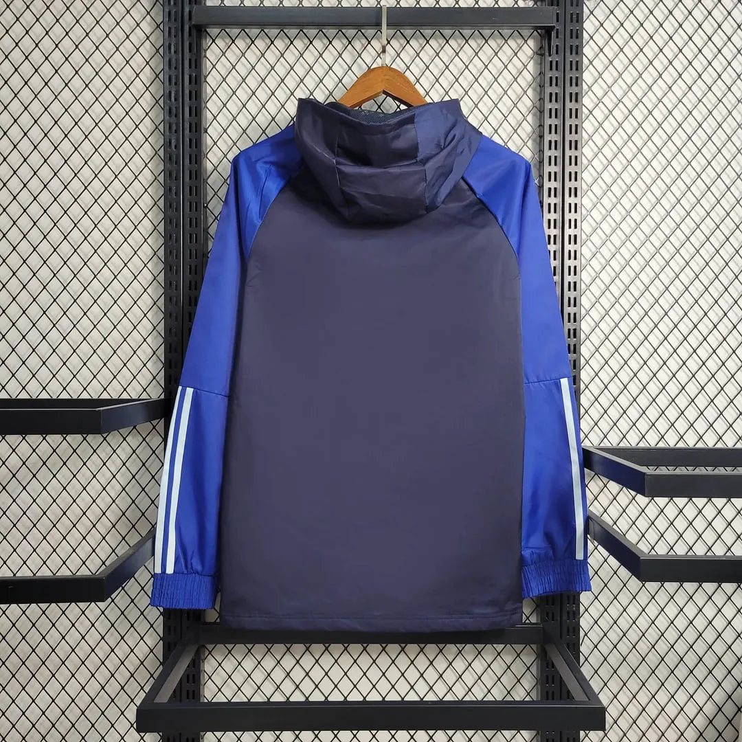 2023/2024 Manchester United Trench Coat Blue Football Jersey