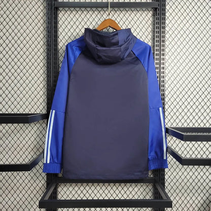 2023/2024 Manchester United Trench Coat Blue Football Jersey
