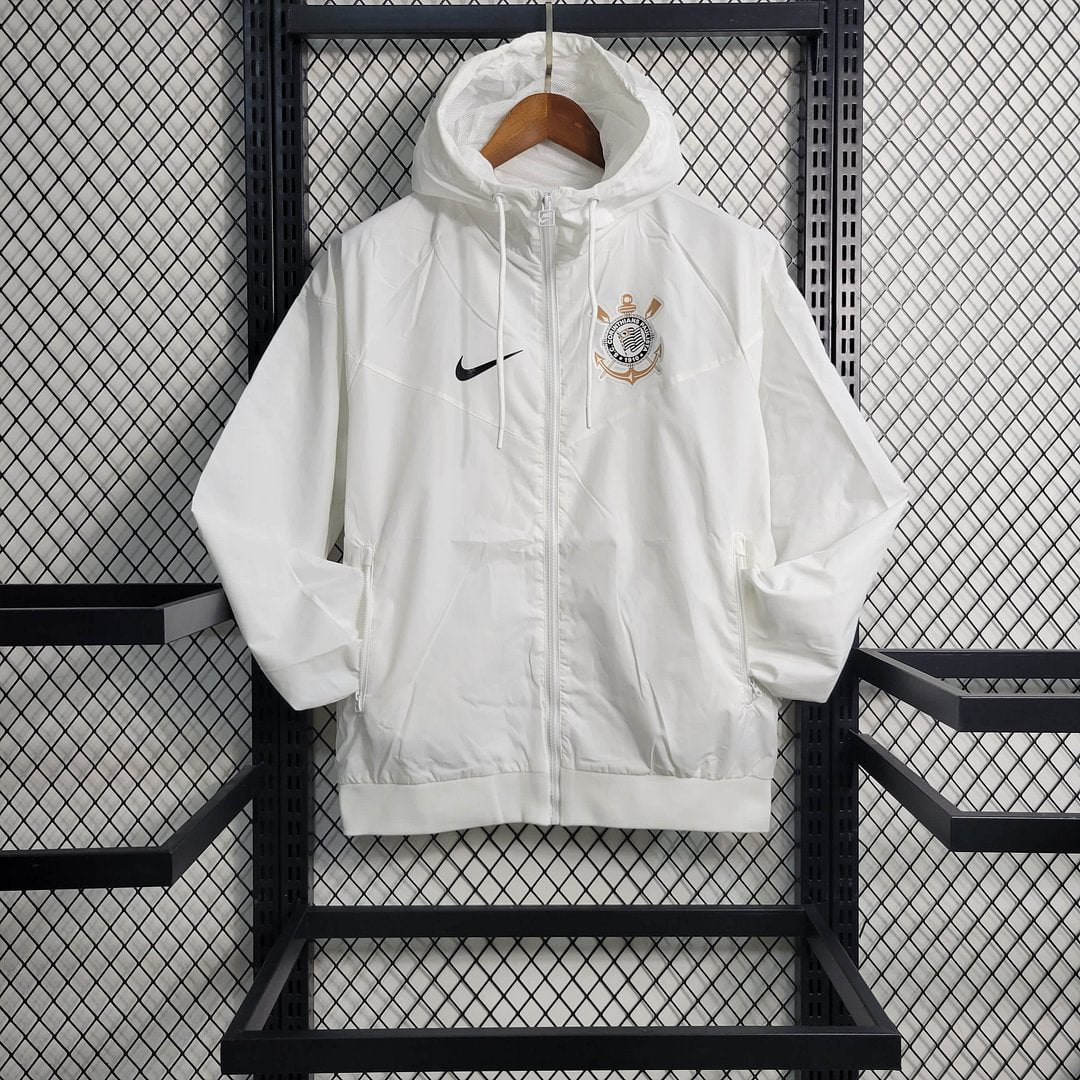2023/2024 Corinthians Windbreaker White Football Shirt