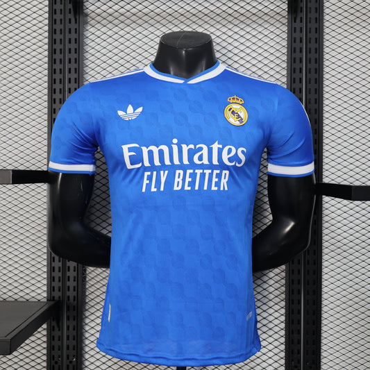 Player Version 25-26 Real Madrid Third Blue Jersey