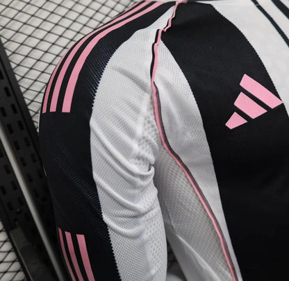 Player Version 25-26 Juventus Home Long Sleeve Jersey